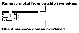 Fitting the rear sight aperture to the NM/2A base